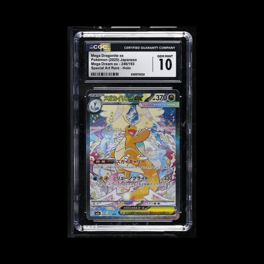 Pokemon JP Slab Mega Dragonite EX 246 CGC 10 Gem 2025
