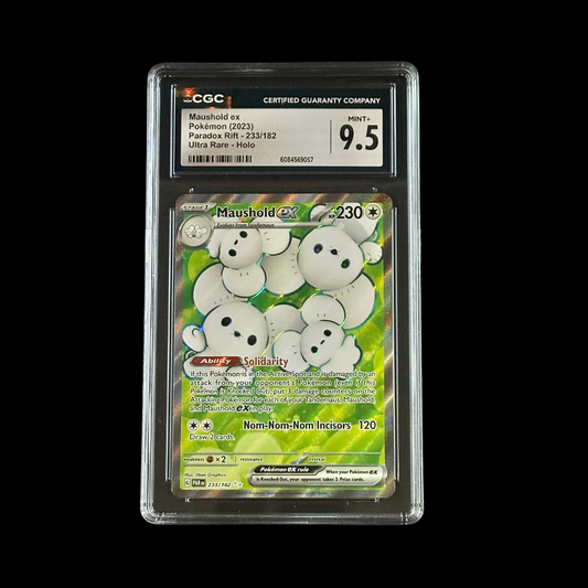 Pokemon Slab Maushold EX 233/182 CGC 9.5 Mint+ 2023