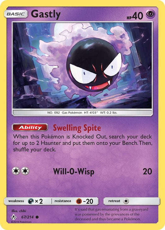 Gastly (67) (67/214) (SM10)
