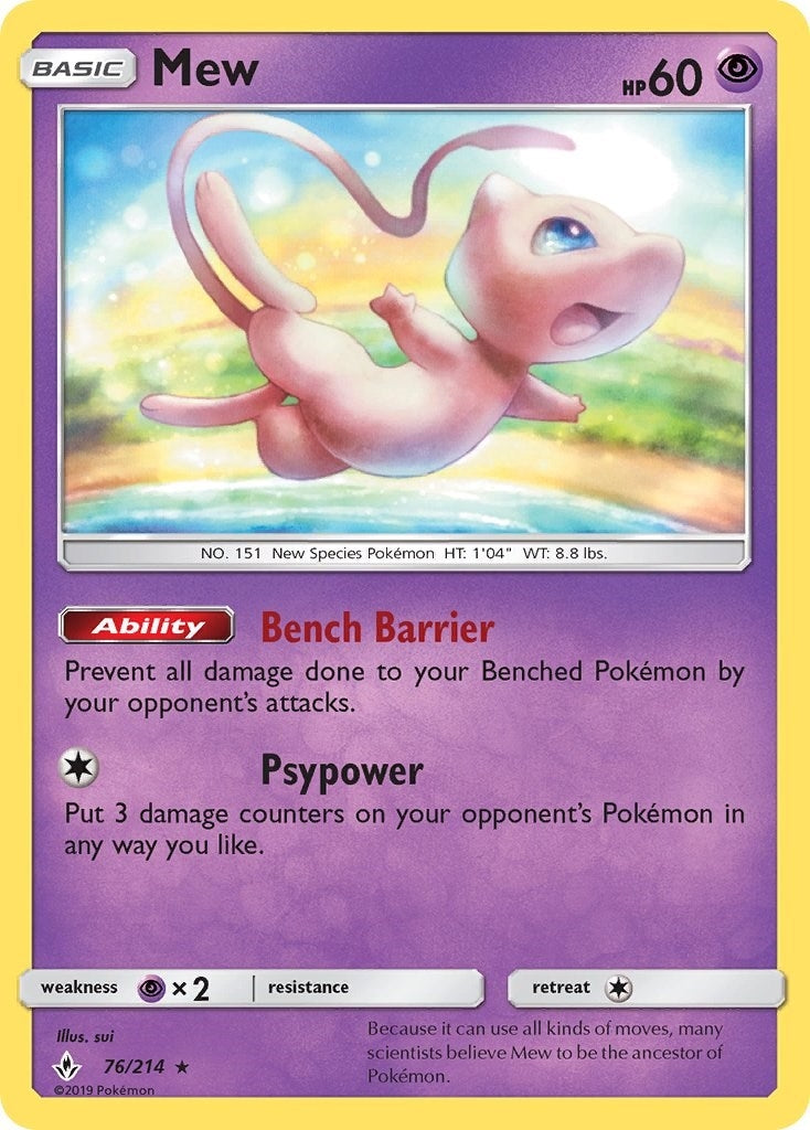 Mew (76/214) (SM10)