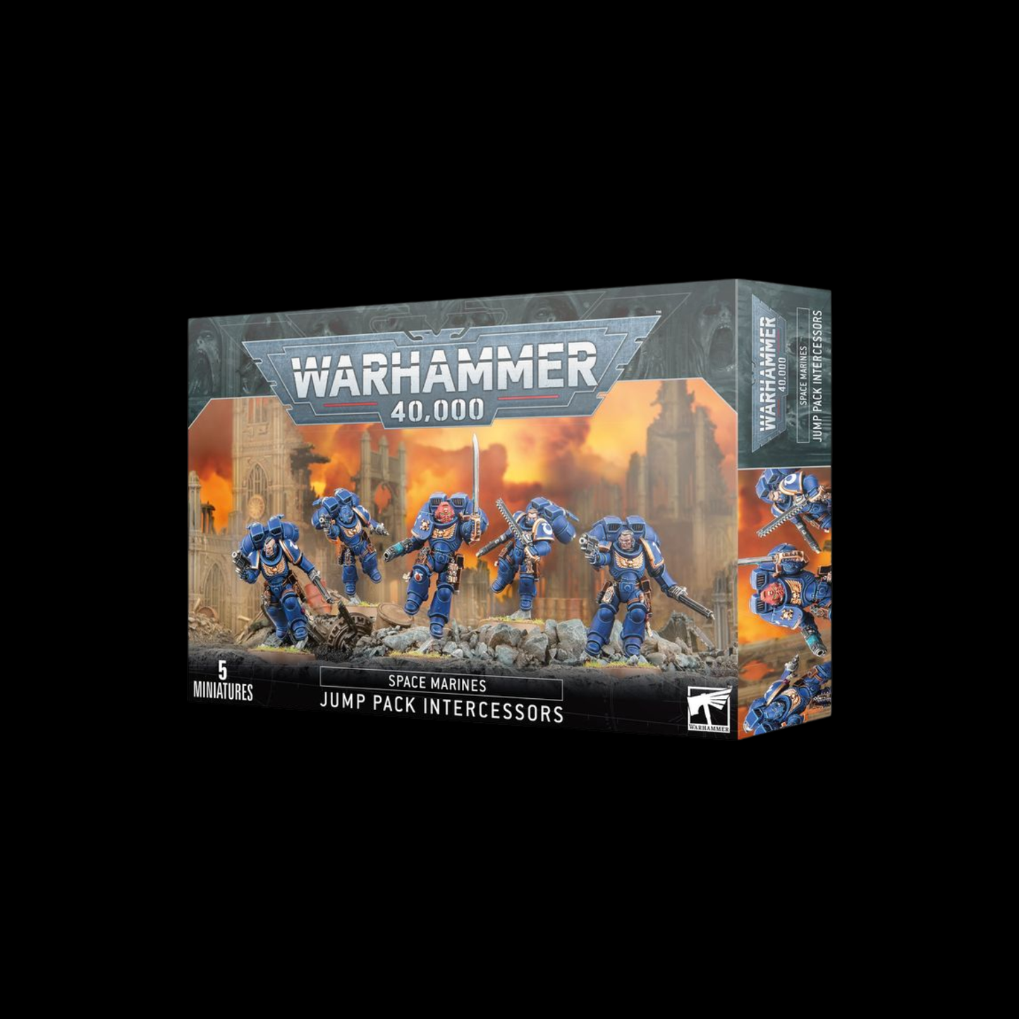 Warhammer 40K Space Marines Assault Intercessors with Jump Packs