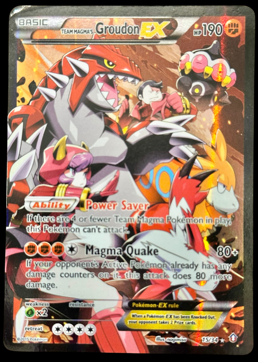 Team Magma's Groudon EX (15/34) (DCR)