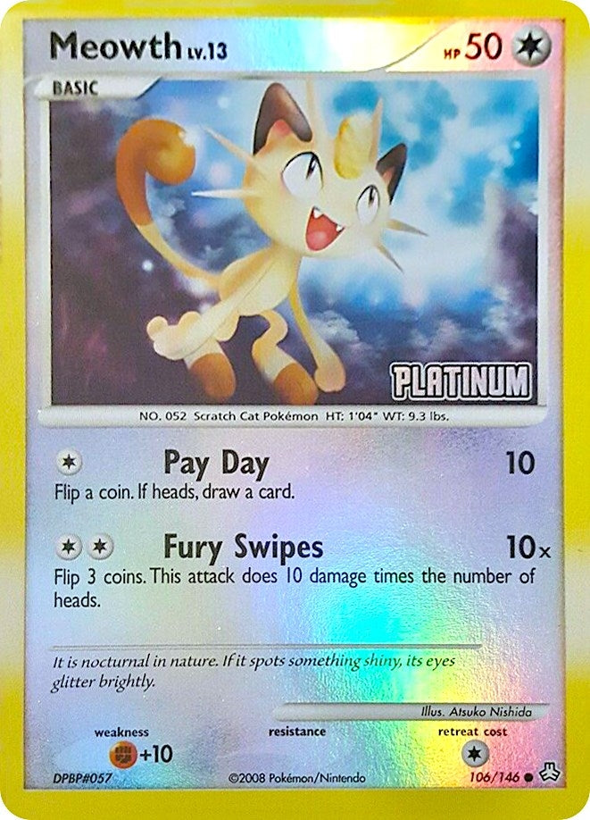 Meowth - 106/146 [Platinum] (106/146) (BKP)