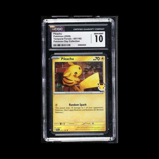 Pokemon Slab Pikachu 051 Pokemon Day CGC 10 Gem 2026