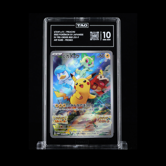 Pokemon JP Slab Pikachu 001 Tag 10 Gem 2022