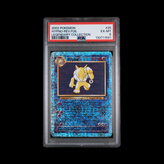 Pokemon Slab Hypno Reverse Holo Foil 25 PSA 6 2002
