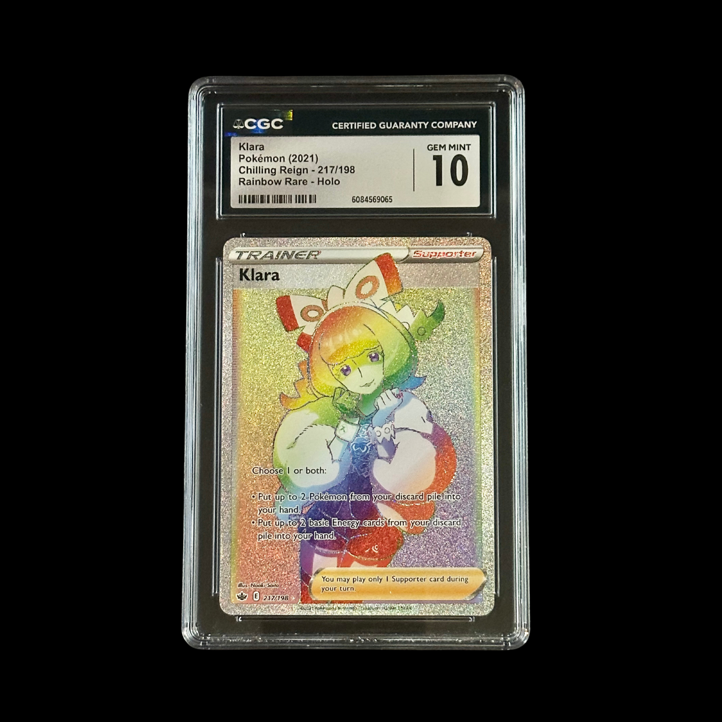 Pokemon Slab Klara 217/198 CGC 10 Gem 2021