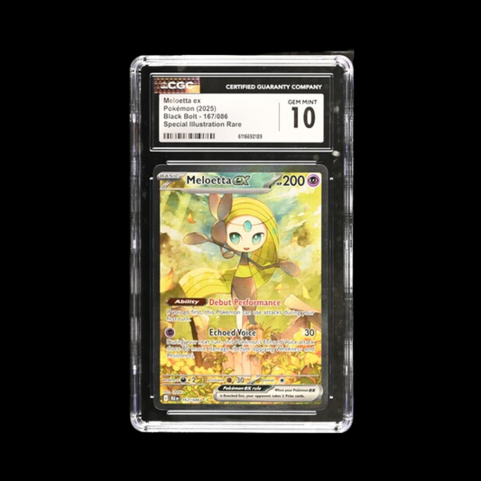 Pokemon Slab Meloetta Ex 167 CGC 10 Gem 2025