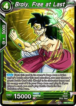 Broly, Free at Last (DB1-052) (Draft Box 04 - Dragon Brawl) (DB1)