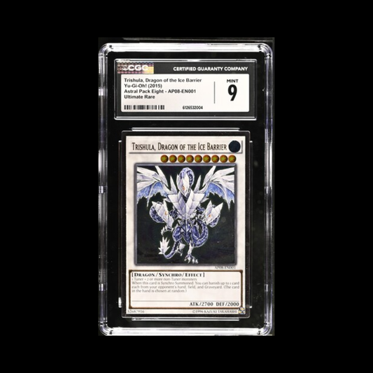 Yu-Gi-Oh! Slab Trishula, Dragon of the Ice Barrier AP08-EN001 Ultimate Rare CGC 9 Mint 2015