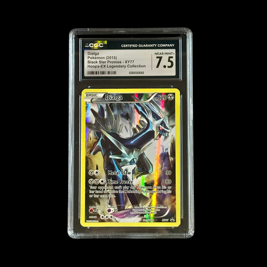 Pokemon Slab Dialga XY77 CGC 7.5 NM+ 2015