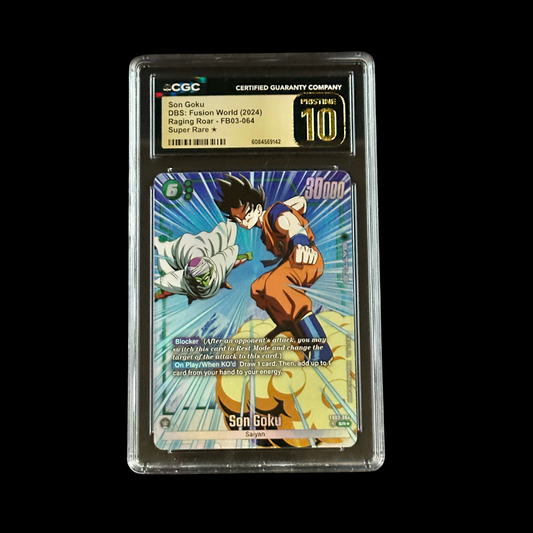 Dragon Ball Super Fusion World Slab Son Goku FB03-064 CGC Pristine 10 2024