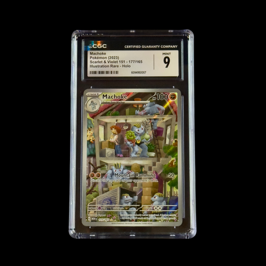 Pokemon Slab Machoke 177 CGC 9 Mint 2023