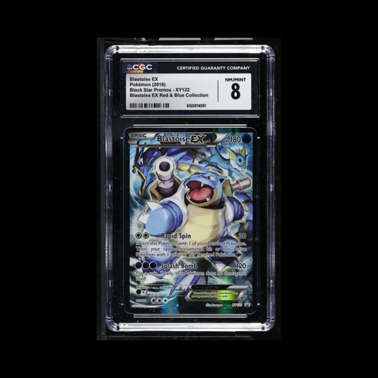 Pokemon Slab Blastoise EX XY122 CGC 8 Near Mint 2016