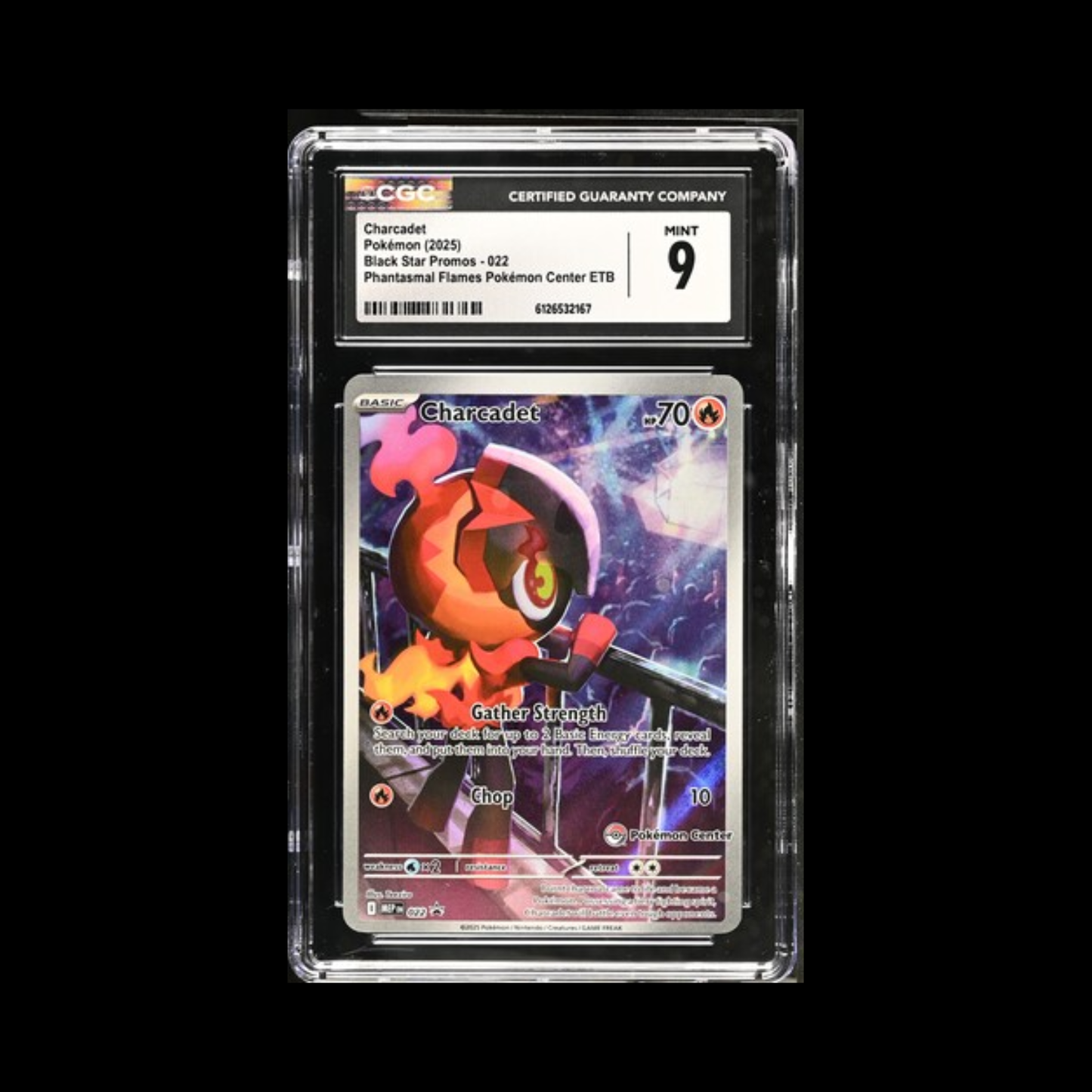 Pokemon Slab Charcadet 022 Pokemon Center CGC 9 Mint 2025