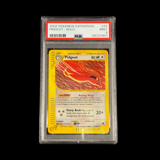 Pokemon Slab Pidgeot 23 Holo PSA 9 Mint 2002