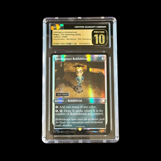 MTG Magic The Gathering Slab 431/500 Serialized Intelligence Bobblehead Fallout CGC 10 Pristine 2024