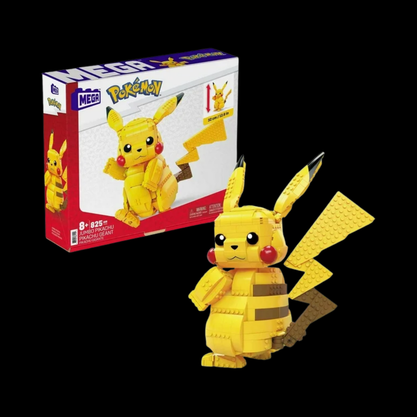 Mega Construx Pokemon Jumbo Pikachu 825 Pieces