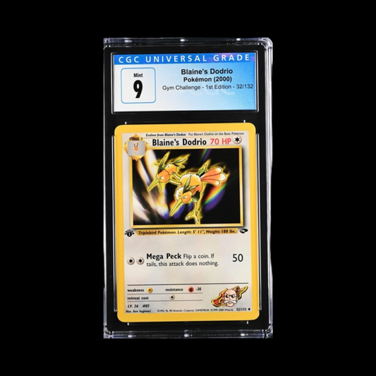 Pokemon Slab Blaine's Dodrio 32 2000 CGC 9 Mint
