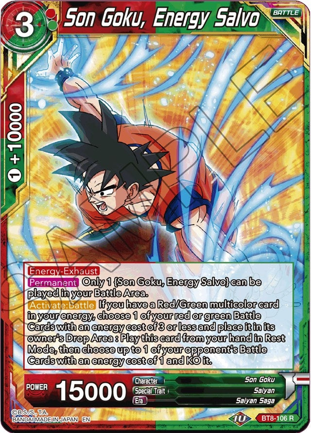 Son Goku, Energy Salvo (BT8-106) (Malicious Machinations) (DBS-B08)