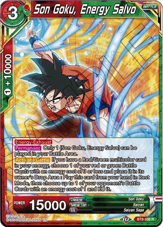 Son Goku, Energy Salvo (BT8-106) (Malicious Machinations) (DBS-B08)