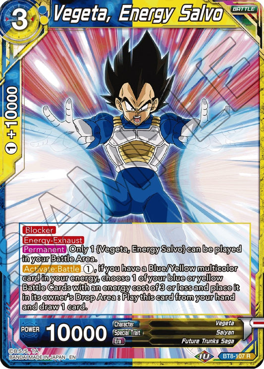 Vegeta, Energy Salvo (BT8-107) (Malicious Machinations) (DBS-B08)