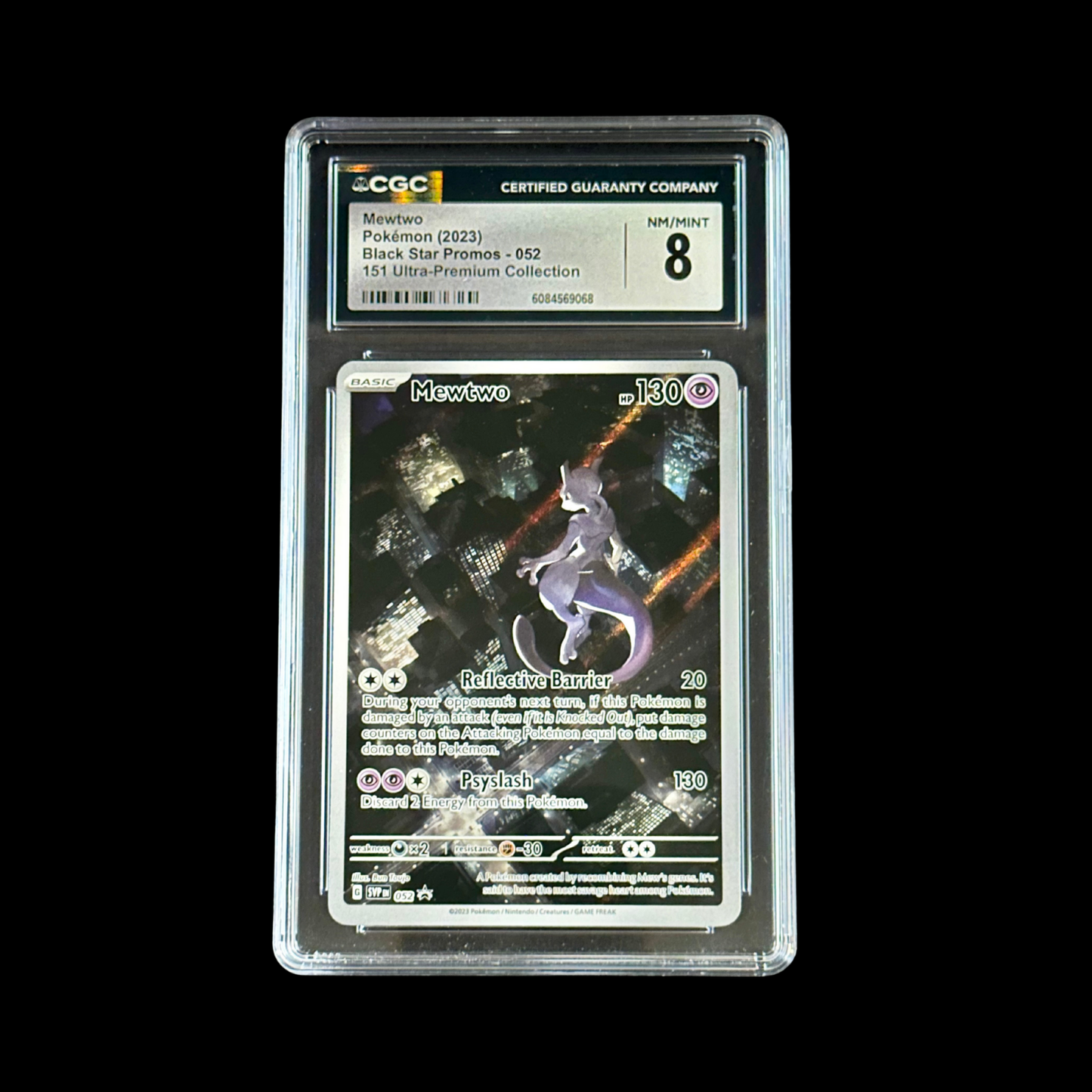 Pokemon Slab Mewtwo 052 CGC 8 NM+ 2023