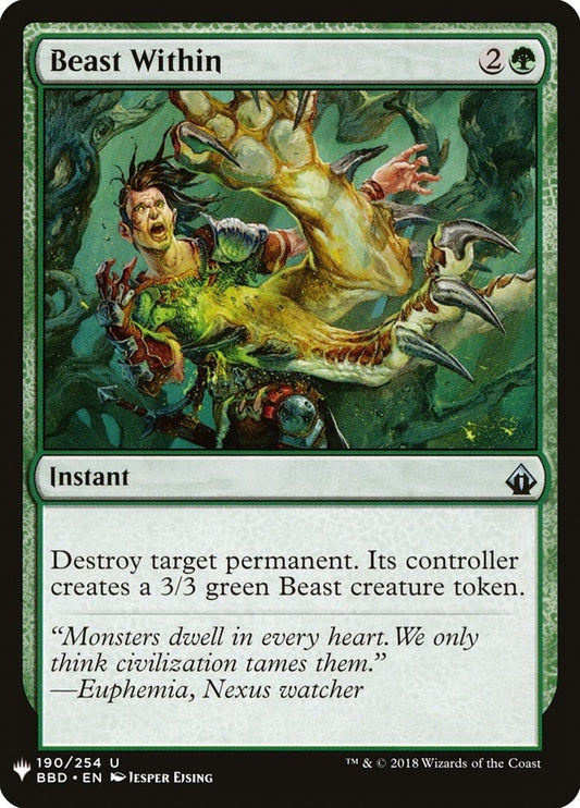 Beast Within (BBD) (190) (LIST)