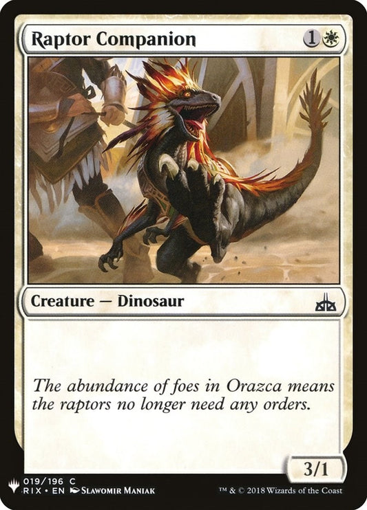 Raptor Companion (19) (LIST)
