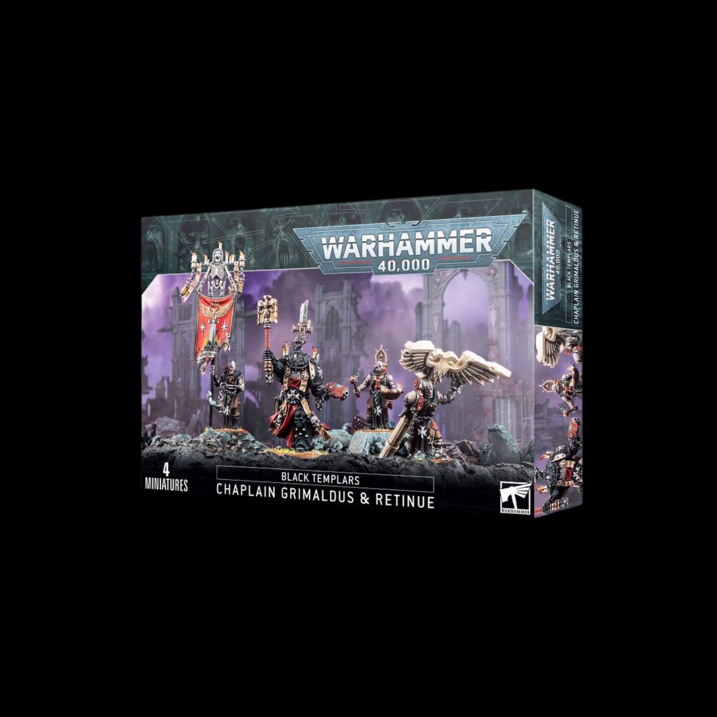 Warhammer 40K Black Templars: Chaplain Grimaldus & Retinue
