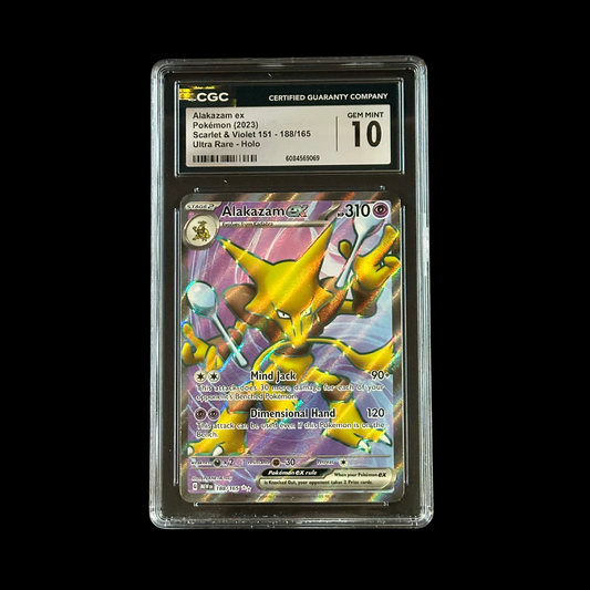 Pokemon Slab Alakazam EX 188/165 CGC 10 Gem 2023