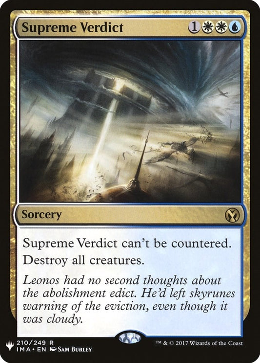 Supreme Verdict (210) (LIST)