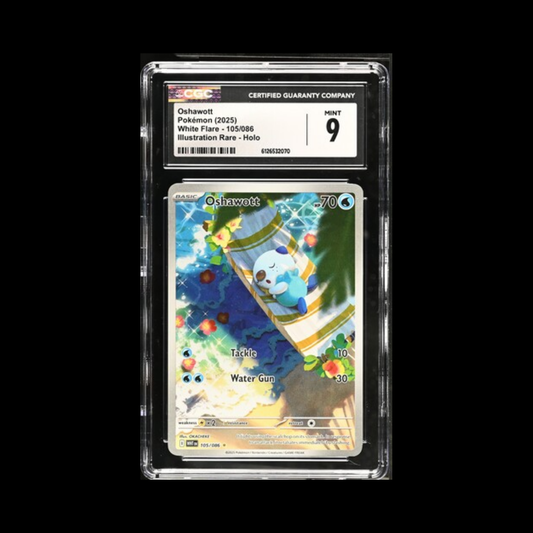 Pokemon Slab Oshawott 105 CGC 9 Mint 2025
