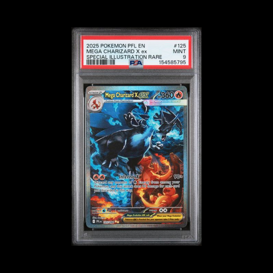 Pokemon Slab Mega Charizard EX 125 PSA 9 Mint 2025