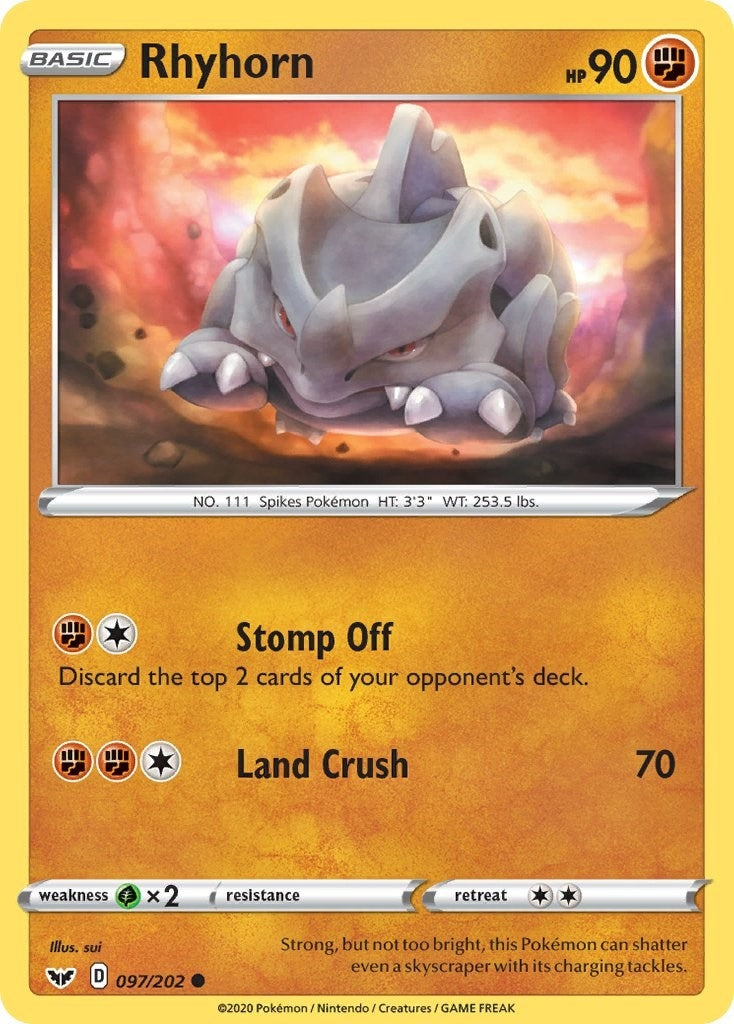 Rhyhorn (097) (097/202) (SWSH01)