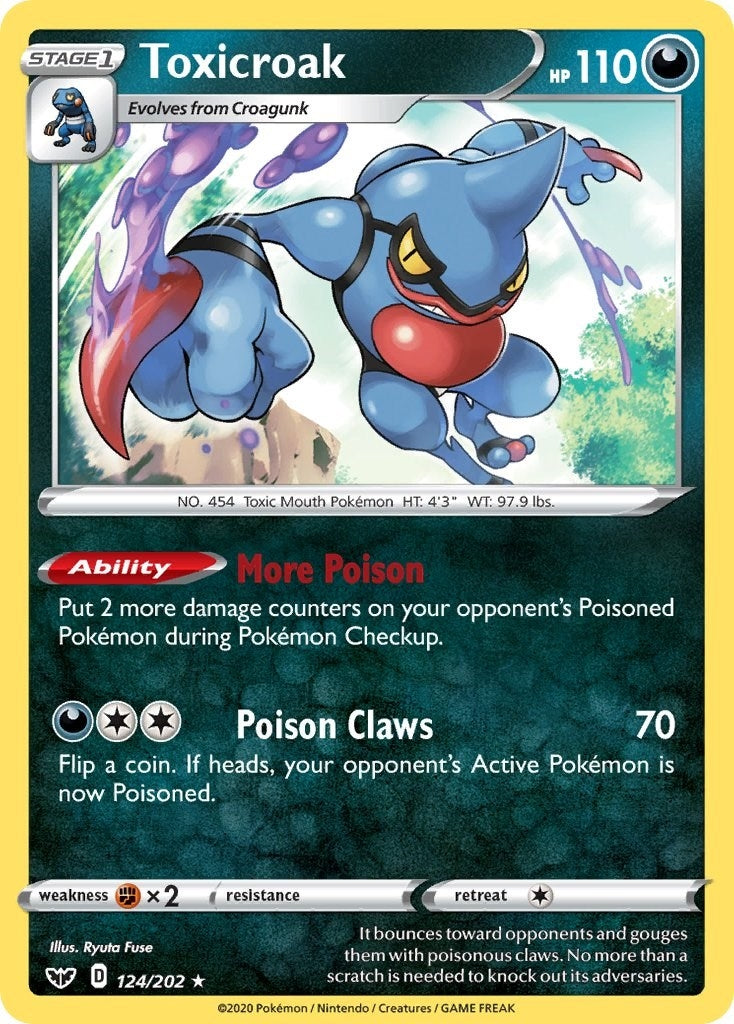 Toxicroak (124/202) (SWSH01)
