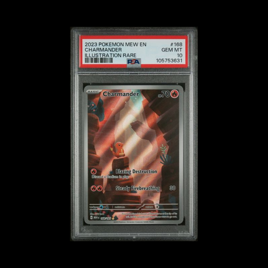 Pokemon Slab Charmander 168 PSA 10 Gem 2023