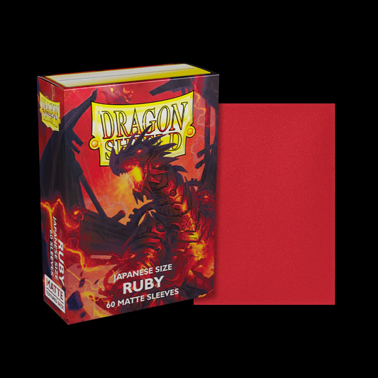 Dragon Shield Japanese Size Ruby Matte Sleeves 60x