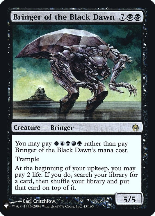 Bringer of the Black Dawn (43) (LIST)
