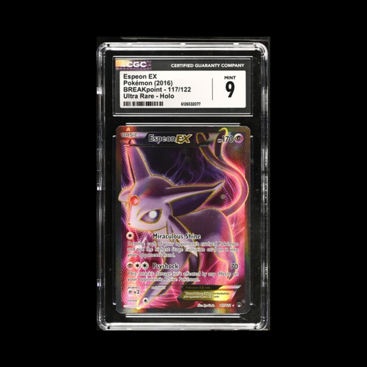 Pokemon Slab Espeon EX 117 CGC 9 Mint 2016