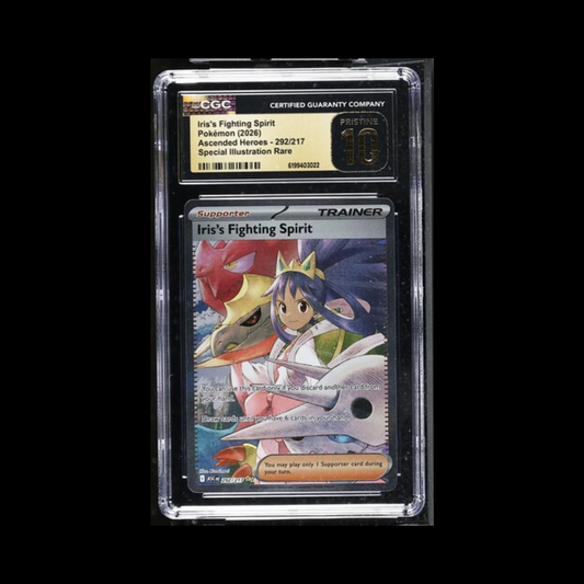 Pokemon Slab Iris's Fighting Spirit 292 CGC Pristine 10 2026