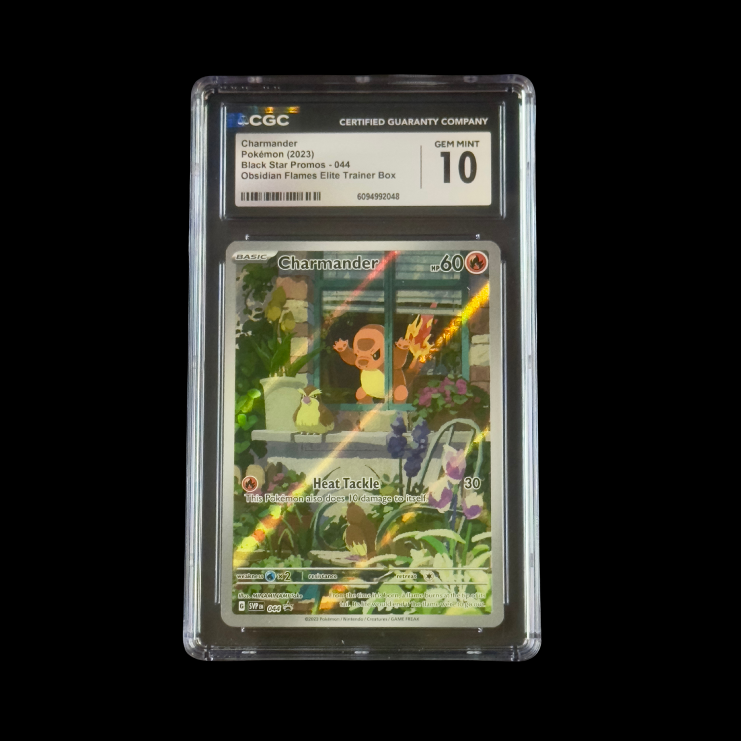 Pokemon Slab Charmander 044 CGC 10 Gem 2023