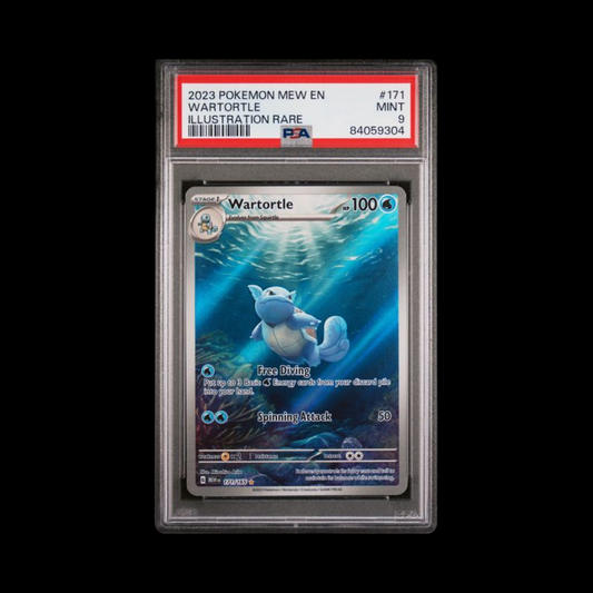 Pokemon Slab Wartortle 171 PSA 9 MINT 2023