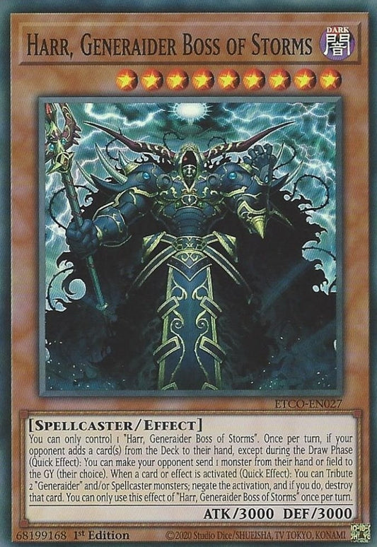 Harr, Generaider Boss of Storms (ETCO-EN027) (ETCO)