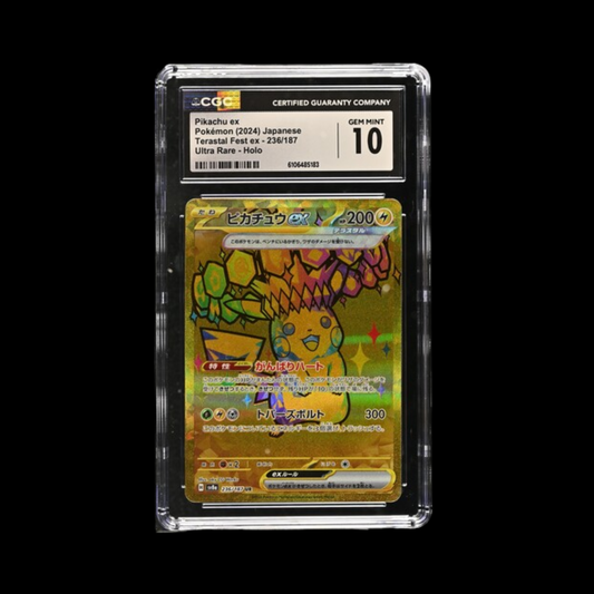 Pokemon JP Slab Pikachu EX 236 CGC 10 2024