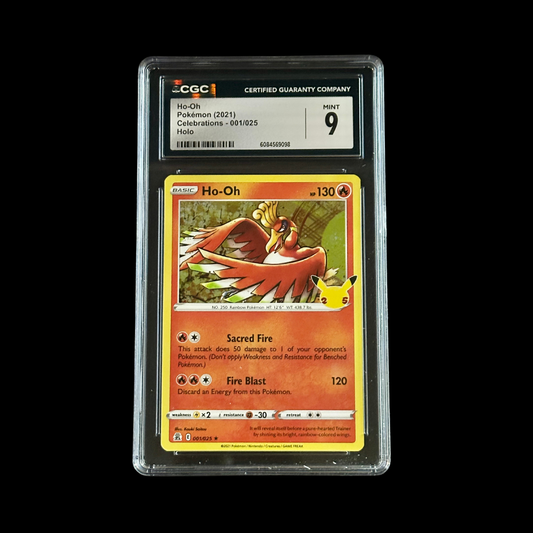 Pokemon Slab Ho-Oh 001/025 CGC 9 Mint 2021