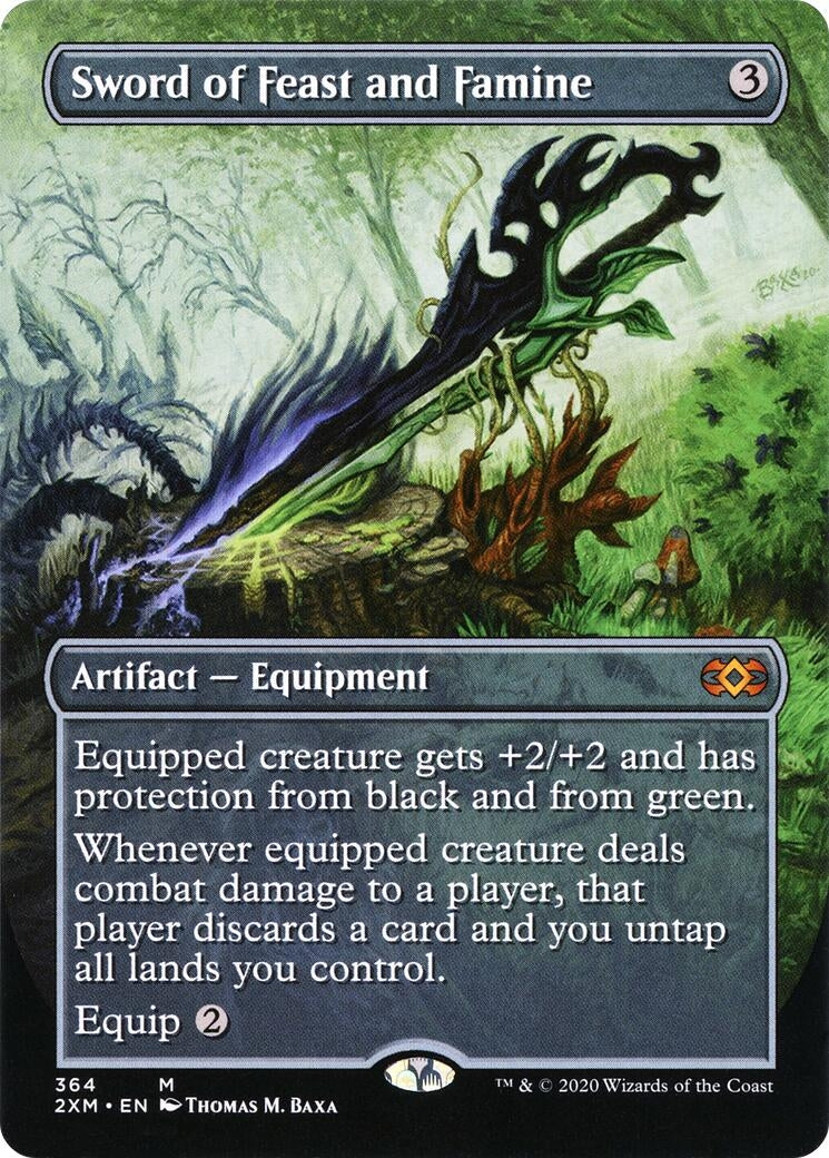 Sword of Feast and Famine (Borderless) (364) (2XM)