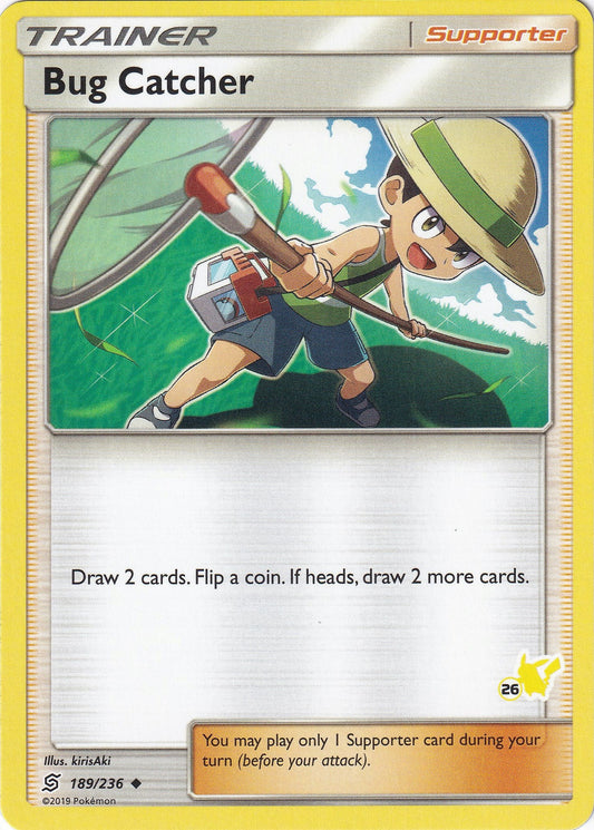 Bug Catcher - 189/236 (#26 Pikachu Stamped) (189/236) (BTA)