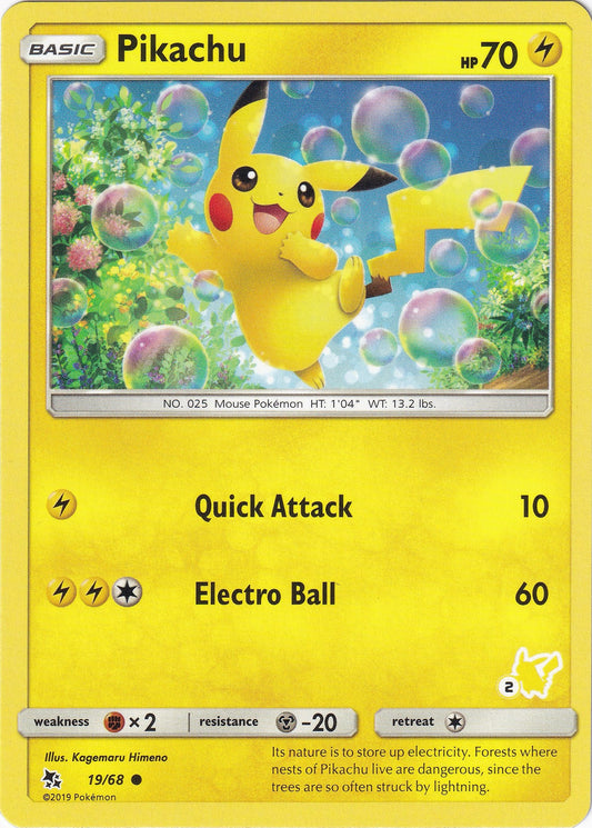 Pikachu - 19/68 (#2 Pikachu Stamped) (019/068) (BTA)