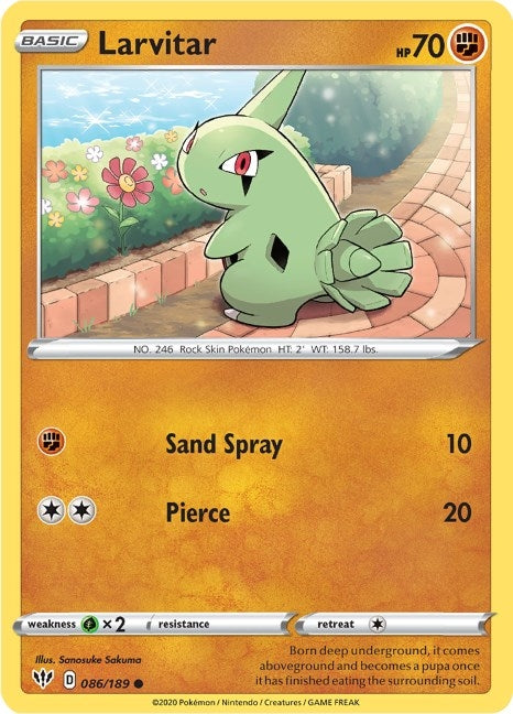 Larvitar (086/189) (SWSH03)